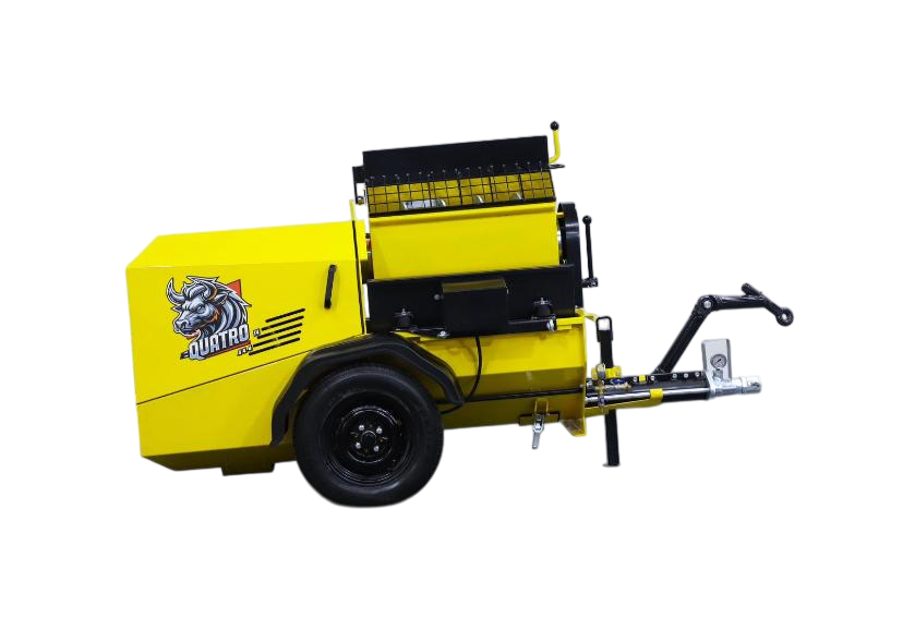 OTOMATİK YIKAMALI Quatro Profesyonel Kara Sıva Makinesi | 400V 70L/dk Yüksek Kapasite