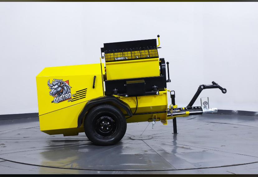 OTOMATİK YIKAMALI Quatro Profesyonel Kara Sıva Makinesi | 400V 70L/dk Yüksek Kapasite