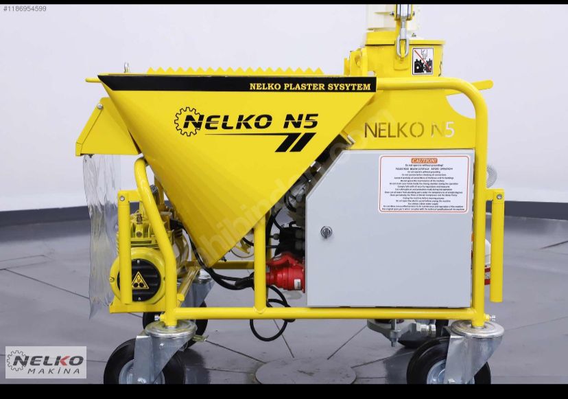 Nelko N5 Dynamic (Profesyonel) 380V 25L Yüksek Kapasiteli Alçı Sıva Makinesi